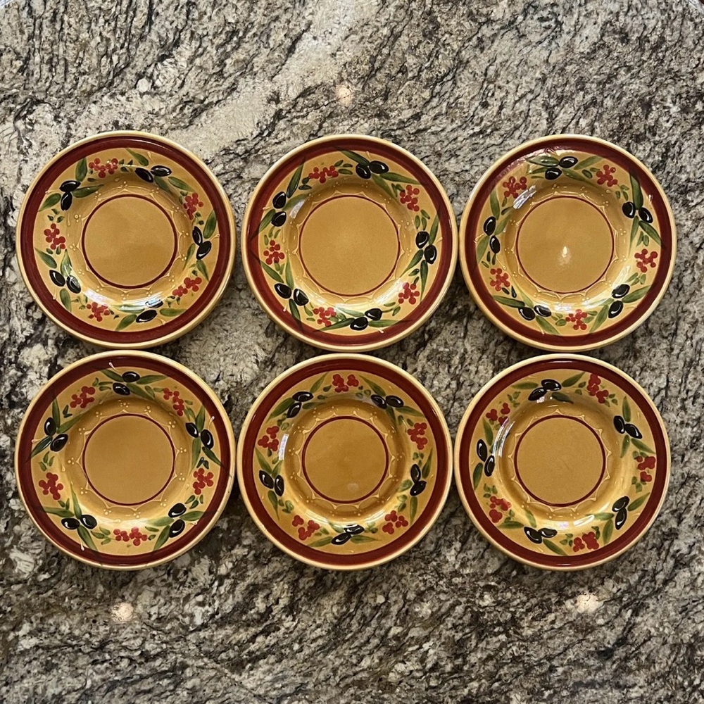 Williams Sonoma Olive Plates